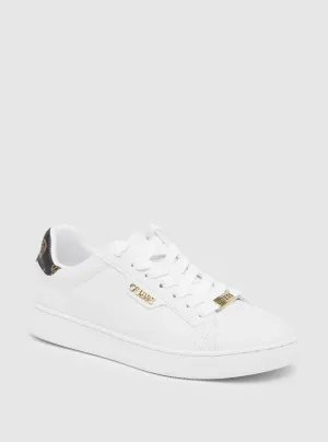 White Renzy Low-Top Sneakers