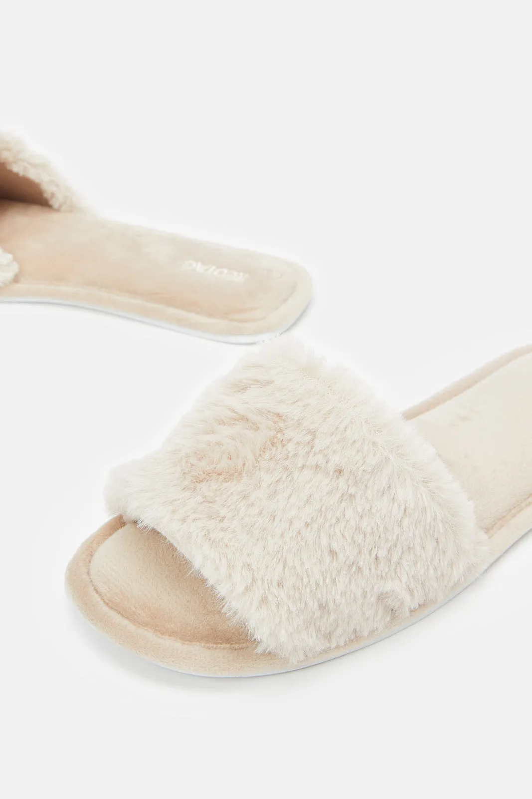 Women Taupe Classic Slipper