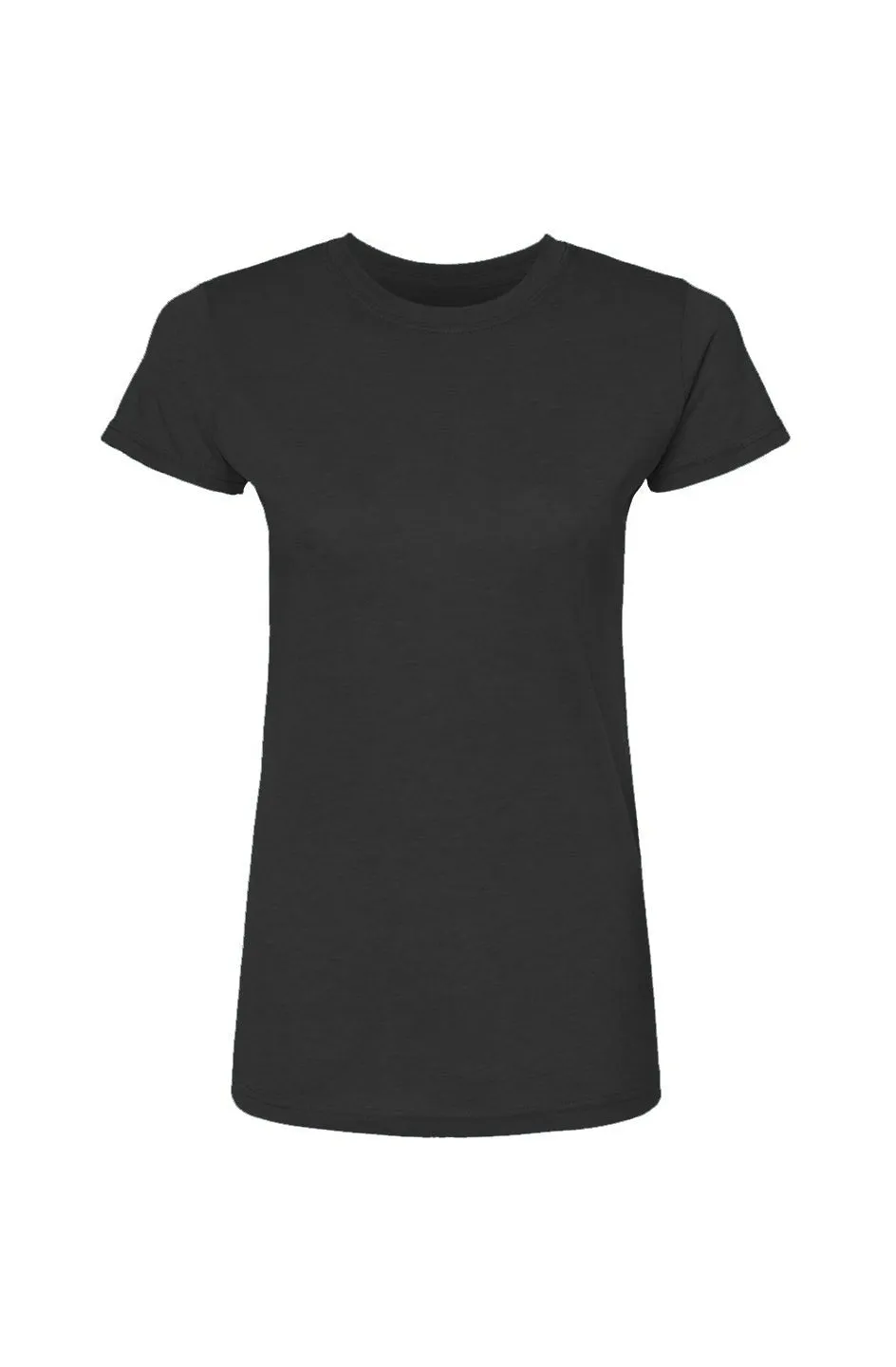 Women's Black Poly-Rich T-Shirt