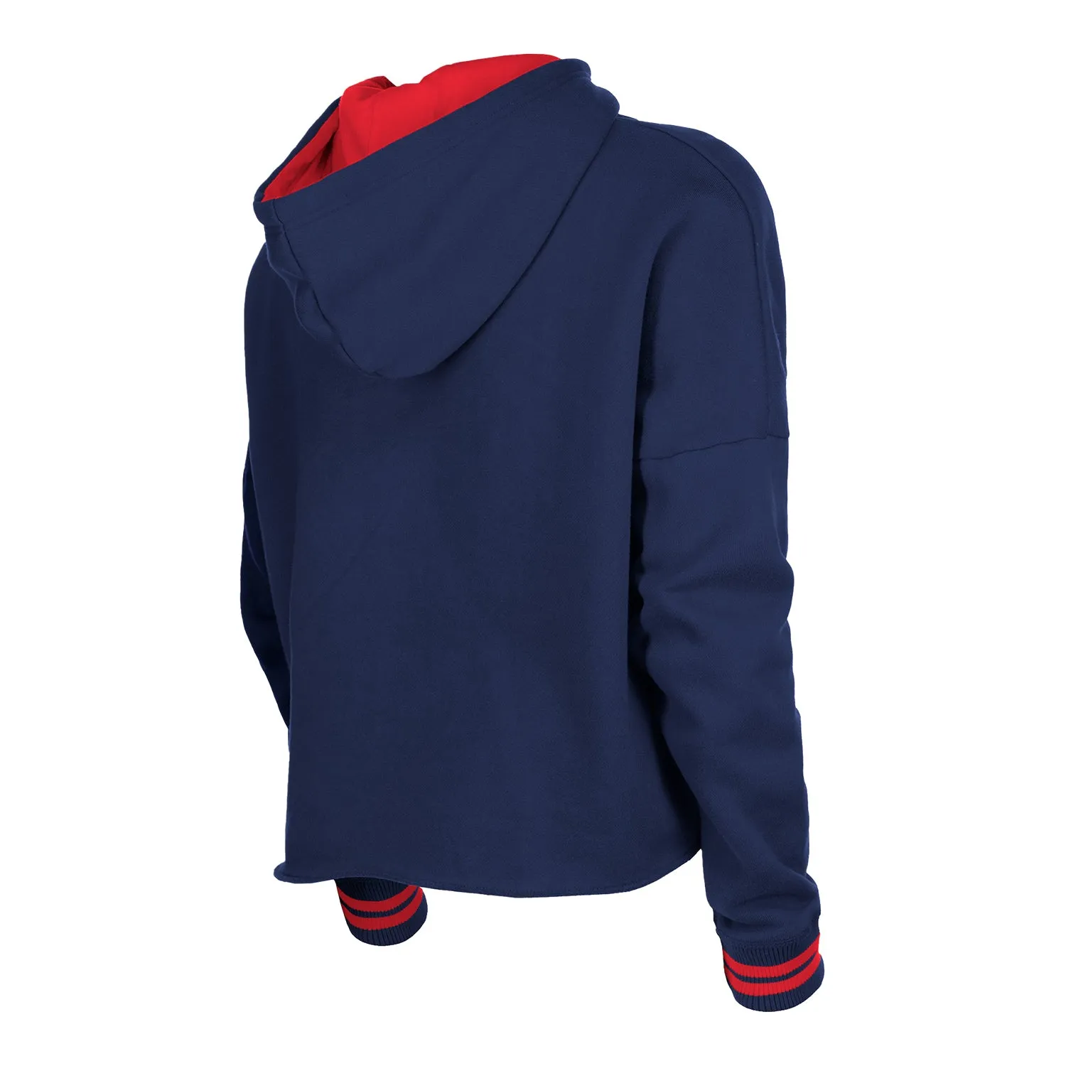 Women's New Era USMNT Fleece Cropped Navy Hoodie