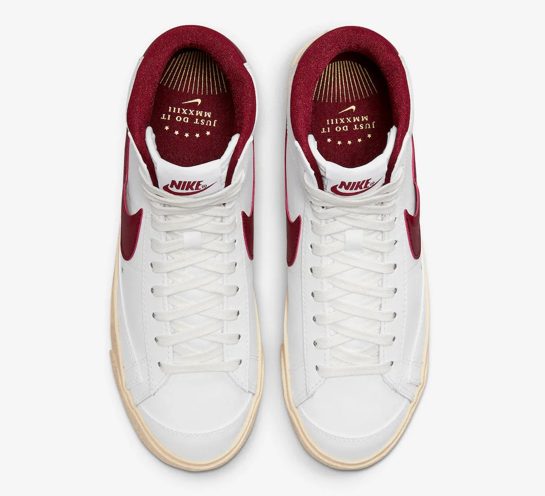 WOMEN'S NIKE BLAZER MID '77 SE White Team Red Muslin DV7003-100