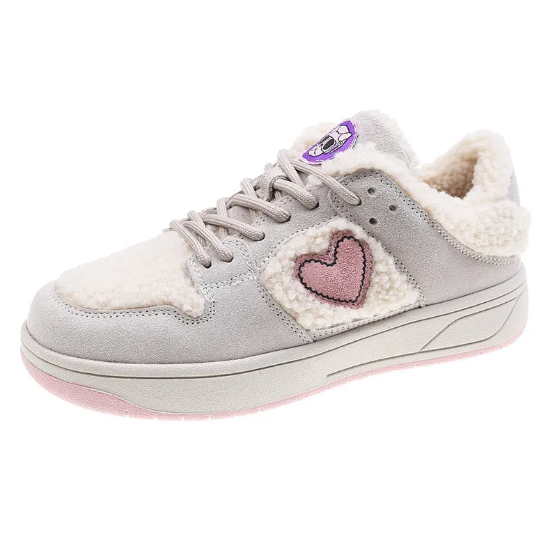 Women's Thick-Soled Lace Sneakers - Glamzlife